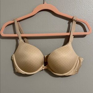 Victoria's Secret Beige Polka Dot Bra